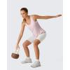 imageG4Free Lyocell Workout Racerback Tank Tops Loose Fit Athletic Tanks Hip Length Gym Running TopLight Pink