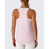 imageG4Free Lyocell Workout Racerback Tank Tops Loose Fit Athletic Tanks Hip Length Gym Running TopLight Pink