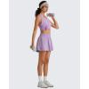 imageG4Free Lyocell Workout Racerback Tank Tops Loose Fit Athletic Tanks Hip Length Gym Running TopLight Purple