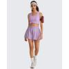 imageG4Free Lyocell Workout Racerback Tank Tops Loose Fit Athletic Tanks Hip Length Gym Running TopLight Purple