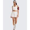 imageG4Free Lyocell Workout Racerback Tank Tops Loose Fit Athletic Tanks Hip Length Gym Running TopPure White