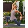imageG4Free Racerback Workout Tank Tops for Women High Neck Athletic Long Tanks Fast Dry Sleeveless Pilates Running ShirtsGray Lilac