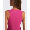 imageG4Free Racerback Workout Tank Tops for Women High Neck Athletic Long Tanks Fast Dry Sleeveless Pilates Running ShirtsHot Pink