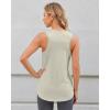 imageG4Free Racerback Workout Tank Tops for Women High Neck Athletic Long Tanks Fast Dry Sleeveless Pilates Running ShirtsMushroom