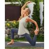 imageG4Free Racerback Workout Tank Tops for Women High Neck Athletic Long Tanks Fast Dry Sleeveless Pilates Running ShirtsMushroom