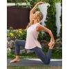 imageG4Free Racerback Workout Tank Tops for Women High Neck Athletic Long Tanks Fast Dry Sleeveless Pilates Running ShirtsSmoky Blush