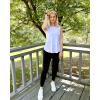 imageG4Free Racerback Workout Tank Tops for Women High Neck Athletic Long Tanks Fast Dry Sleeveless Pilates Running ShirtsWhite