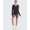 imageG4Free Skimetic UPF 50 Sun Hoodie Women Long Sleeve Workout Tops Half Zip Sun Shirts Quick Dry Running HikingBlack