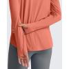 imageG4Free Skimetic UPF 50 Sun Hoodie Women Long Sleeve Workout Tops Half Zip Sun Shirts Quick Dry Running HikingBurnt Orange