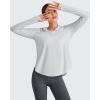 imageG4Free Skimetic UPF 50 Sun Hoodie Women Long Sleeve Workout Tops Half Zip Sun Shirts Quick Dry Running HikingGray