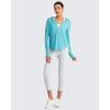 imageG4Free Skimetic UPF 50 Sun Hoodie Women Long Sleeve Workout Tops Half Zip Sun Shirts Quick Dry Running HikingLake Blue