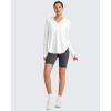 imageG4Free Skimetic UPF 50 Sun Hoodie Women Long Sleeve Workout Tops Half Zip Sun Shirts Quick Dry Running HikingWhite