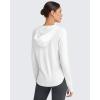 imageG4Free Skimetic UPF 50 Sun Hoodie Women Long Sleeve Workout Tops Half Zip Sun Shirts Quick Dry Running HikingWhite