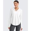 imageG4Free Skimetic UPF 50 Sun Hoodie Women Long Sleeve Workout Tops Half Zip Sun Shirts Quick Dry Running HikingWhite