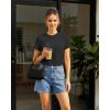 imageG4Free Soft Lyocell Quick Dry Workout Tops for Women  Running Yoga Athletic Gym Casual Short Sleeve TShirt BreathableBlack
