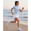 imageG4Free Soft Lyocell Quick Dry Workout Tops for Women  Running Yoga Athletic Gym Casual Short Sleeve TShirt BreathableLight Denim