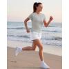 imageG4Free Soft Lyocell Quick Dry Workout Tops for Women  Running Yoga Athletic Gym Casual Short Sleeve TShirt BreathableLight Gray