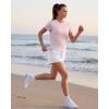 imageG4Free Soft Lyocell Quick Dry Workout Tops for Women  Running Yoga Athletic Gym Casual Short Sleeve TShirt BreathableLight Pink