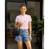 imageG4Free Soft Lyocell Quick Dry Workout Tops for Women  Running Yoga Athletic Gym Casual Short Sleeve TShirt BreathableLight Pink