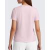 imageG4Free Soft Lyocell Quick Dry Workout Tops for Women  Running Yoga Athletic Gym Casual Short Sleeve TShirt BreathableLight Pink