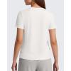 imageG4Free Soft Lyocell Quick Dry Workout Tops for Women  Running Yoga Athletic Gym Casual Short Sleeve TShirt BreathablePure White