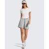 imageG4Free Soft Lyocell Workout Tops Quick Dry Womens Short Sleeve Crop TShirt Crewneck Casual Tees Athletic Running YogaPure White