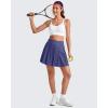imageG4Free Wide Pleated Women Tennis Skirts High Waisted Golf Skorts Lightweight Casual Cute Athletic Builtin Shorts PocketsDusky Purple