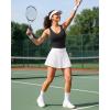 imageG4Free BareFeel Workout Racerback Tank Tops Removable Padded Built in Bra Yoga Tanks Athletic Gym Tennis TopBlack