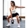 imageG4Free BareFeel Workout Racerback Tank Tops Removable Padded Built in Bra Yoga Tanks Athletic Gym Tennis TopPure White