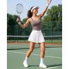 imageG4Free BareFeel Workout Racerback Tank Tops Removable Padded Built in Bra Yoga Tanks Athletic Gym Tennis TopTaupe