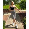 imageG4Free Capri Pants for Women 14 Knee Length Wide Leg Yoga Capris Dressy Casual Summer Crop Pants with PocketsMocha Brown