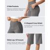 imageG4Free Capri Pants for Women 14 Knee Length Wide Leg Yoga Capris Dressy Casual Summer Crop Pants with PocketsMocha Brown