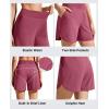 imageG4Free Chillwhisp Running Shorts for Women 4  High Waist Lightweight Casual Athletic Shorts Builtin Liner with PocketsDark Burgundy