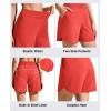 imageG4Free Chillwhisp Running Shorts for Women 4  High Waist Lightweight Casual Athletic Shorts Builtin Liner with PocketsRust Orange