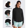 imageG4Free Lightbreeze UPF 50 UV Long Sleeve Workout Shirts for Women  Sun Hoodie Loose Fit with Thumholes Hiking CasualBlack
