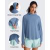 imageG4Free Lightbreeze UPF 50 UV Long Sleeve Workout Shirts for Women  Sun Hoodie Loose Fit with Thumholes Hiking CasualDusty Blue