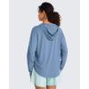 imageG4Free Lightbreeze UPF 50 UV Long Sleeve Workout Shirts for Women  Sun Hoodie Loose Fit with Thumholes Hiking CasualDusty Blue