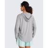 imageG4Free Lightbreeze UPF 50 UV Long Sleeve Workout Shirts for Women  Sun Hoodie Loose Fit with Thumholes Hiking CasualSilver Gray