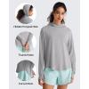 imageG4Free Lightbreeze UPF 50 UV Long Sleeve Workout Shirts for Women  Sun Hoodie Loose Fit with Thumholes Hiking CasualSilver Gray