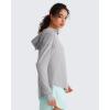 imageG4Free Lightbreeze UPF 50 UV Long Sleeve Workout Shirts for Women  Sun Hoodie Loose Fit with Thumholes Hiking CasualSilver Gray