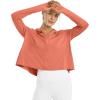 imageG4Free Skimetic Womens UPF 50 Sun Protection Hoodie Shirts Quick Dry Rash Guard Long Sleeve Zip Athlete Jacket Pocket HikingBurnt Orange