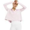 imageG4Free Skimetic Womens UPF 50 Sun Protection Hoodie Shirts Quick Dry Rash Guard Long Sleeve Zip Athlete Jacket Pocket HikingPink