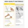 imageG4Free 52 inch Clear Bubble Umbrella Large Canopy Transparent Dome Coverage Stick Umbrella J Hook Handle European Style for WeddingsPromGraduation and Outdoor EventsLemonade Trim