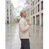 imageG4Free 52 inch Clear Bubble Umbrella Large Canopy Transparent Dome Coverage Stick Umbrella J Hook Handle European Style for WeddingsPromGraduation and Outdoor EventsLemonade Trim
