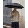 imageG4Free Strong Windproof Travel Umbrella 42 Inch Compact Umbrellas for Rain amp Sun with Double Canopy Automatic Portable DurableBlack
