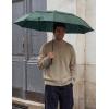 imageG4Free Strong Windproof Travel Umbrella 42 Inch Compact Umbrellas for Rain amp Sun with Double Canopy Automatic Portable DurableDark Green