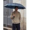 imageG4Free Strong Windproof Travel Umbrella 42 Inch Compact Umbrellas for Rain amp Sun with Double Canopy Automatic Portable DurableNavy Blue