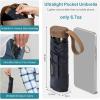 imageG4Free Mini Travel Folding Umbrella for Purse Compact UPF 50 UV Protection Sun amp Rain Small Umbrella Lightweight Portable Parasol Fits in Pocket Wallet for Women MenNavy Blue