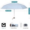 imageG4Free Mini Travel Folding Umbrella for Purse Compact UPF 50 UV Protection Sun amp Rain Small Umbrella Lightweight Portable Parasol Fits in Pocket Wallet for Women MenLightBlue