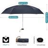 imageG4Free Mini Travel Folding Umbrella for Purse Compact UPF 50 UV Protection Sun amp Rain Small Umbrella Lightweight Portable Parasol Fits in Pocket Wallet for Women MenNavy Blue